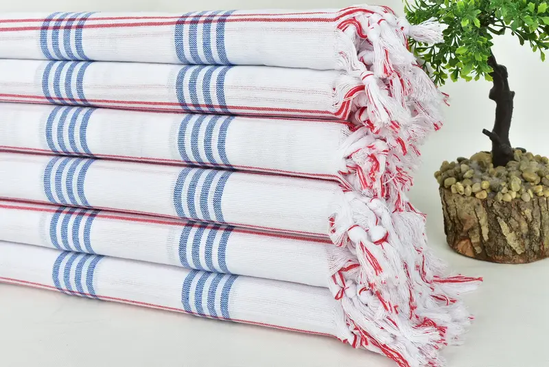 Personalized Gift, 68x32 Cotton Striped Towel, Absorbent Turkish towel, Embroidery Towel, Turkish Towel Beach, Personalized Gift For Her, Gym Towel - 4