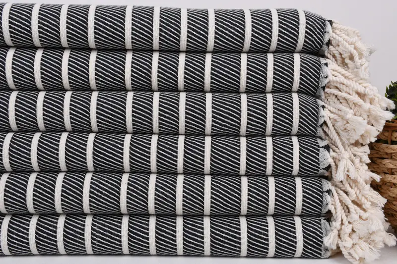 70x40 Bamboo Herringbone Towel, Gift For Best Friend, Turkish towel, Absorbent towel, Bridesmaid Gift Towel, Guest Towel, Bachelorette Party Gifts - 2