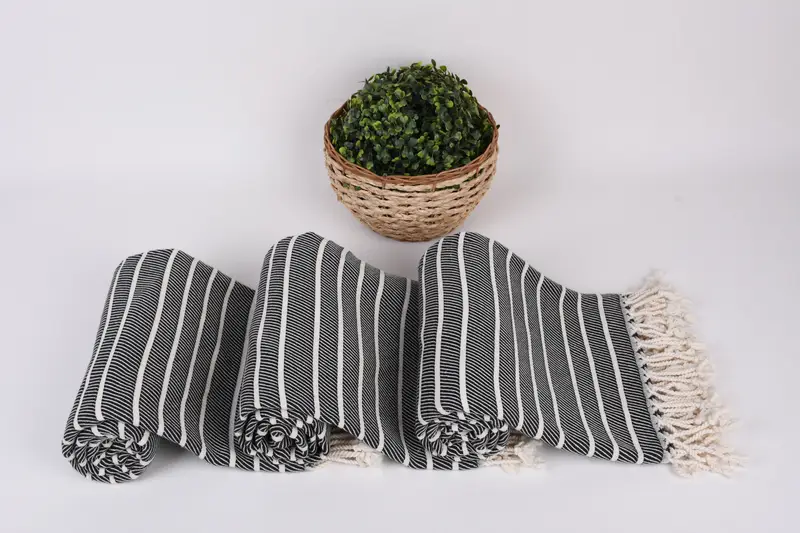 70x40 Bamboo Herringbone Towel, Gift For Best Friend, Turkish towel, Absorbent towel, Bridesmaid Gift Towel, Guest Towel, Bachelorette Party Gifts - 8