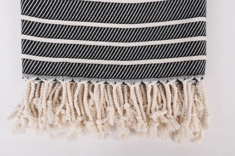 70x40 Bamboo Herringbone Towel, Gift For Best Friend, Turkish towel, Absorbent towel, Bridesmaid Gift Towel, Guest Towel, Bachelorette Party Gifts - 3