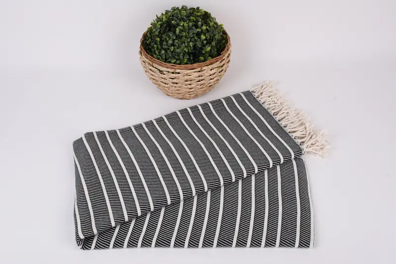 70x40 Bamboo Herringbone Towel, Gift For Best Friend, Turkish towel, Absorbent towel, Bridesmaid Gift Towel, Guest Towel, Bachelorette Party Gifts - 4