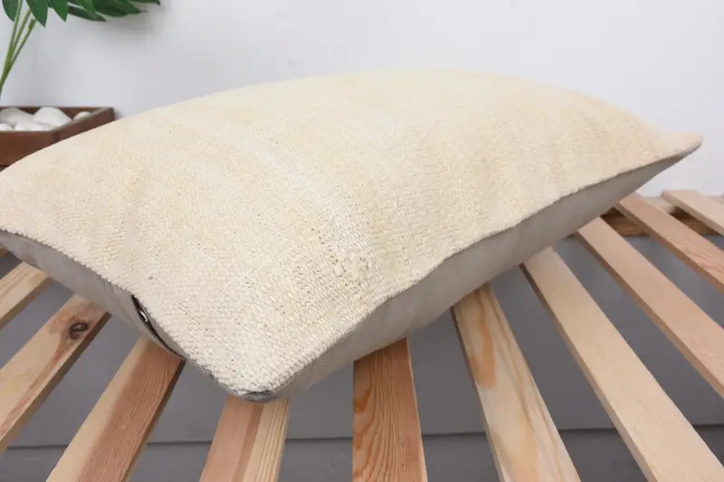 Pastel Pillow Cover, Cushion Case, 16x24 Beige Cushion Cover, Vintage Kilim Pillow, Kilim Cushion Sham, Antique Pillows, Aesthetic Cushion - 6