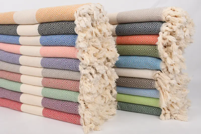 36x20 Cotton Diamond Towel, Personalized Hand Towel, Wedding Favors, Turkish Tea Towel, Personalized Wedding Gift For Couple, Holiday Towel - 1