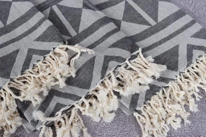 Valentines Gift, Custom Name Towel, 68x40 Cotton Geometric Towel, Custom Wedding Gift, Wedding Favors, Beach Wedding Favor, Best Beach Towel - 5