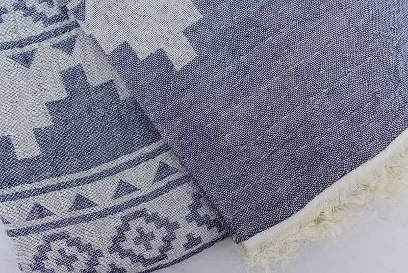 86x56 Cotton Kilim Towel, Throw Blankets for Couch, Woven Blanket, Christmas Tablecloth, Tablecloth, Best Wedding Gift, Boho Throw Blankets - 6