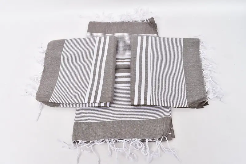 Embroidery Towel, Christmas Favors, Personalized Hand Towel, Best Friend Wedding Gift, Kitchen Towel, 40x24 Cotton Striped Towel, Bathroom Towels - 6
