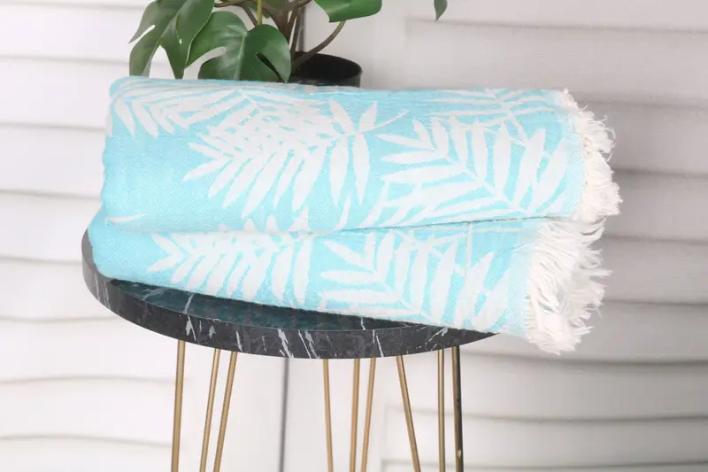 Valentines Day Gift Idea, 64x40 Cotton Floral Patterned Towel, Gift For Her, Embroidered Beach Towel, Bachelorette Party Gift, Wedding Favors - 4
