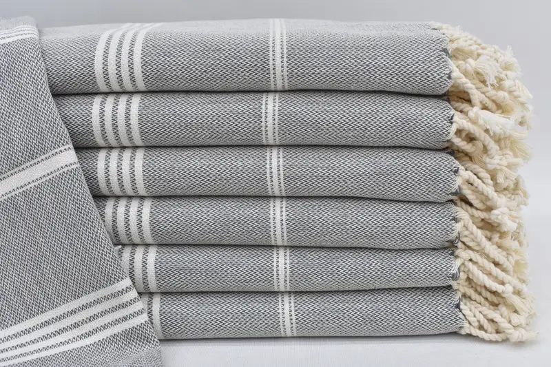 Maid Of Honor Gift, 70x40 Cotton Striped Towel, Family Gift Basket, Personalized Gift, Personalized Turkish Towel, Fouta towel, Luxury Beach Towel - 2