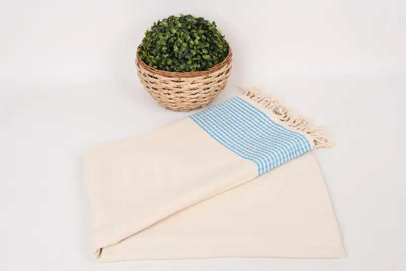 Monogram Towels, Bridesmaid Favors, 70x36 Cotton Striped Towel, Housewarming Gift, Organic Turkish towel, Sand-resistant towel, Luxury Beach Towel - 4