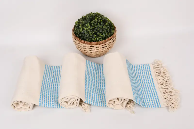 Monogram Towels, Bridesmaid Favors, 70x36 Cotton Striped Towel, Housewarming Gift, Organic Turkish towel, Sand-resistant towel, Luxury Beach Towel - 8