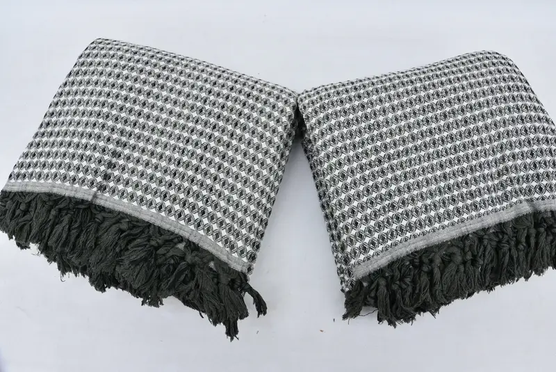 Bedspread, Halloween Bachelorette Party, Decorative Blanket, Mother Of The Groom Gift, Bachelorette Gifts, 96x70 Cotton Striped Towel, Organic Throw - 4