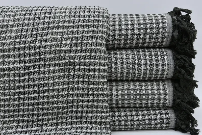 Bedspread, Halloween Bachelorette Party, Decorative Blanket, Mother Of The Groom Gift, Bachelorette Gifts, 96x70 Cotton Striped Towel, Organic Throw - 3