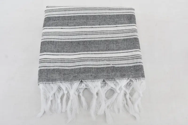 Bridal Shower Favors, Personalized Bridesmaid Gift, Kids Beach Towel, Cotton towel, Turkish Towel Bulk, Bride Gift, 70x40 Cotton Striped Towel - 4
