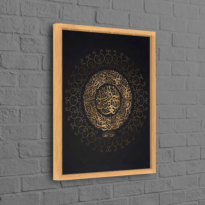 Altın Lüks Modern Kanvas: Çağdaş Baskılı Sanat Başyapıtı