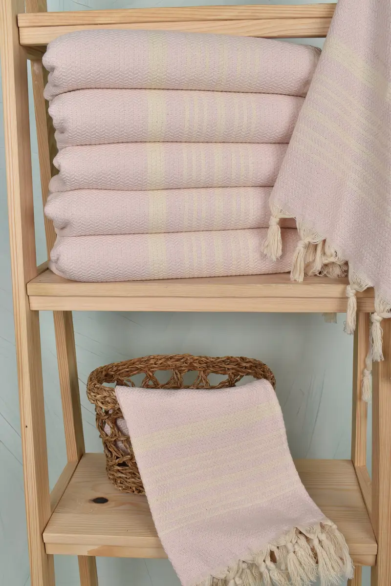 Boyfriend Gift, Turkish Towel Hand Towel, 40x18 Cotton Striped Towel, Best Wedding Gift, Kitchen Towel, Small Bath Towels, Welcome Wedding Gift - 3