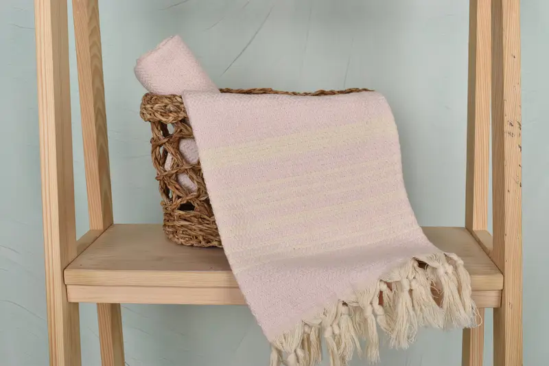 Boyfriend Gift, Turkish Towel Hand Towel, 40x18 Cotton Striped Towel, Best Wedding Gift, Kitchen Towel, Small Bath Towels, Welcome Wedding Gift - 4