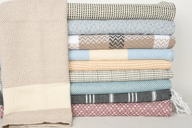 Bridesmaid Gifts, Monogram Hand Towel, Turkish Hand Towel, Organic Towel, Home Gift, Guest Towel, Custom Turkish Towel, 36x18 Cotton Set of 10 Towel - 1