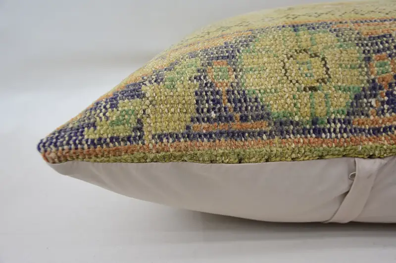 28x28 Beige Cushion Cover, Cushion, Handmade Throw Cushion Case, Kilim Cushion Sham, Kilim Pillow Cover, Ikat Cushion Cover, Boho Pillow - 5