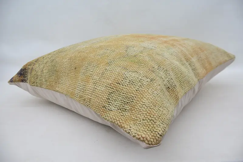 28x28 Beige Cushion Cover, Cushion, Handmade Throw Cushion Case, Kilim Cushion Sham, Kilim Pillow Cover, Ikat Cushion Cover, Boho Pillow - 6