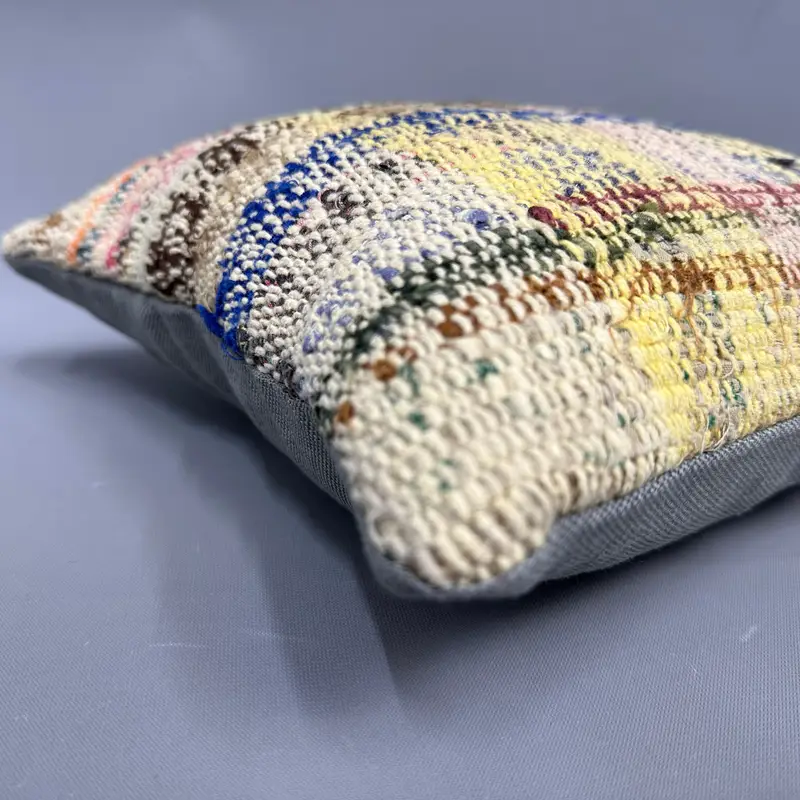 Antique Pillows, Nautical Throw Pillow, Decorative Throw Pillow, Kilim Pillow, Kilim Cushion Sham, Pillow Case, 12x12 Yellow Pillow Case - 6