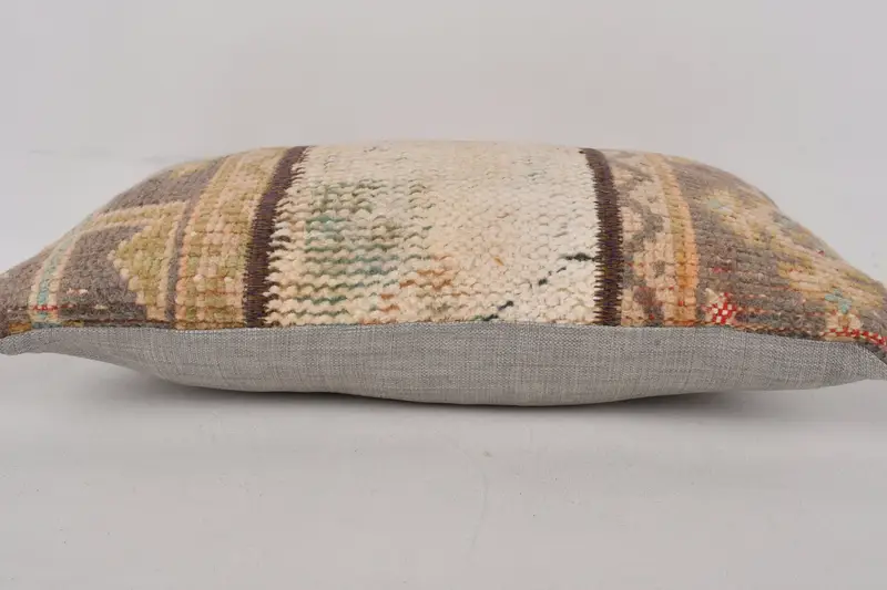 Pillow, Interior Designer Pillow, Hippie Throw Pillow Cover, Pillow for Couch, Vintage Pillow, Outdoor Patio Pillow Sham, 12x20 Beige Pillow Case - 5
