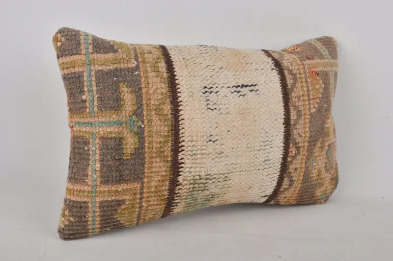 Pillow, Interior Designer Pillow, Hippie Throw Pillow Cover, Pillow for Couch, Vintage Pillow, Outdoor Patio Pillow Sham, 12x20 Beige Pillow Case - 2
