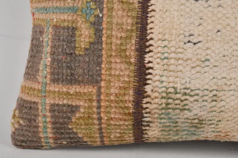 Pillow, Interior Designer Pillow, Hippie Throw Pillow Cover, Pillow for Couch, Vintage Pillow, Outdoor Patio Pillow Sham, 12x20 Beige Pillow Case - 4