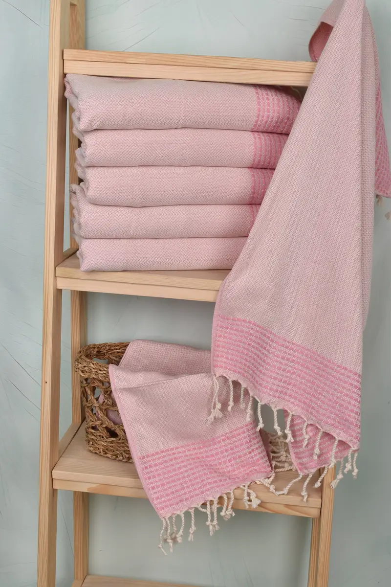 Turkish Towel Hand Towel, Birthday Gift, Monogrammed Hand Towel, Best Friend Wedding Gift, Bathroom Towels, 40x20 Cotton Striped Towel, Xmas Gifts - 3