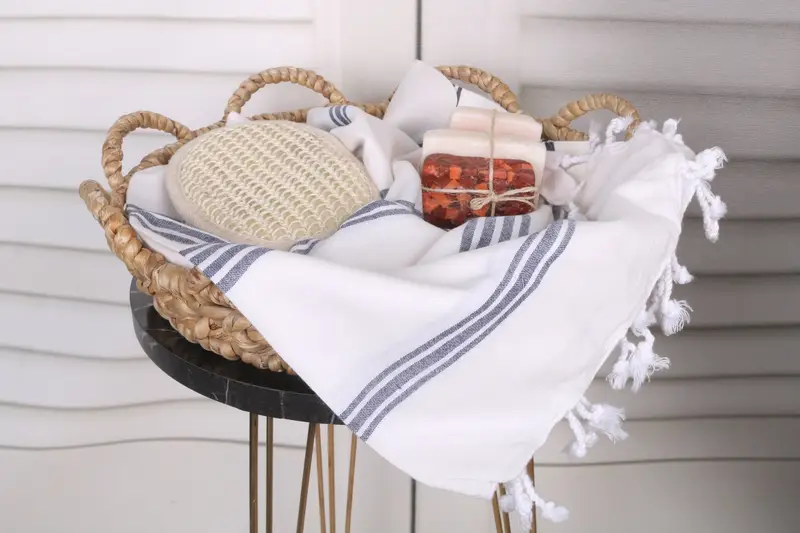 Quick-dry travel peshtemal towel, Bachelorette Gifts, Bridesmaid Towel, Custom Wedding Gift, 70x40 Cotton Striped Towel, Unique Gift, Wedding Gift - 2