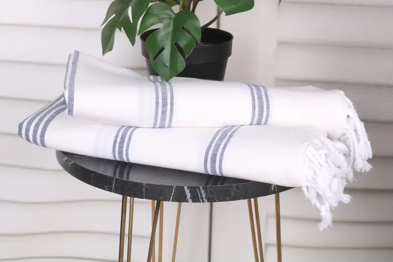 Quick-dry travel peshtemal towel, Bachelorette Gifts, Bridesmaid Towel, Custom Wedding Gift, 70x40 Cotton Striped Towel, Unique Gift, Wedding Gift - 3