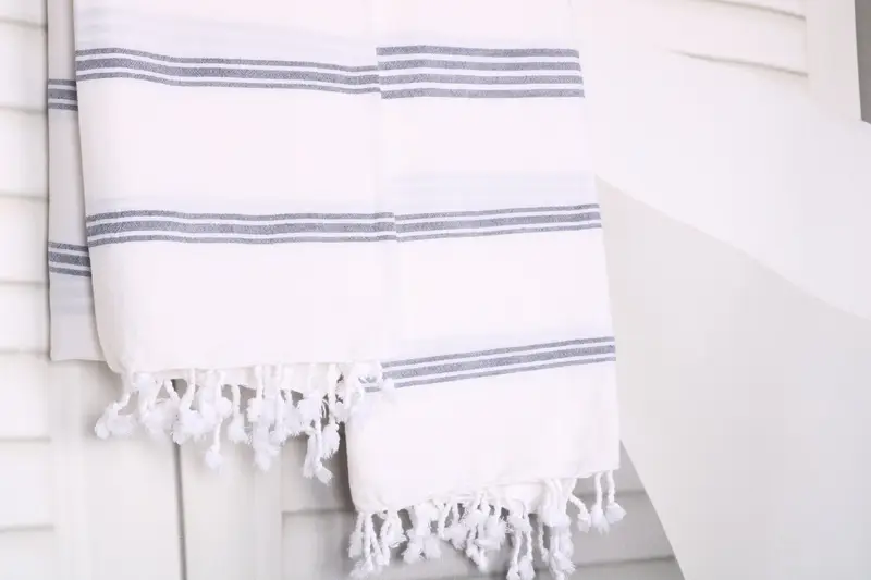 Quick-dry travel peshtemal towel, Bachelorette Gifts, Bridesmaid Towel, Custom Wedding Gift, 70x40 Cotton Striped Towel, Unique Gift, Wedding Gift - 8