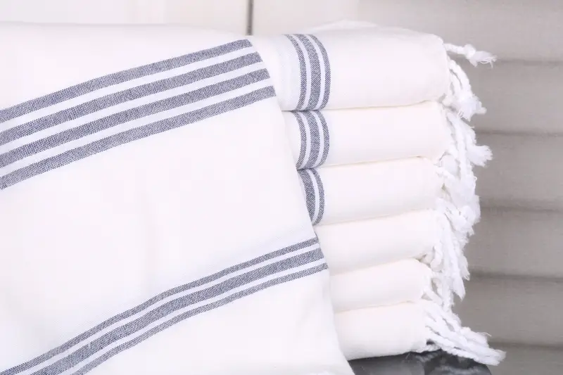 Quick-dry travel peshtemal towel, Bachelorette Gifts, Bridesmaid Towel, Custom Wedding Gift, 70x40 Cotton Striped Towel, Unique Gift, Wedding Gift - 1