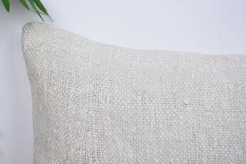 Indoor Pillow Sham, Floor Cushion, Throw Kilim Pillow, Antique Pillows, Pillow Sham, 12x20 White Cushion Case, Interior Designer Pillow - 2