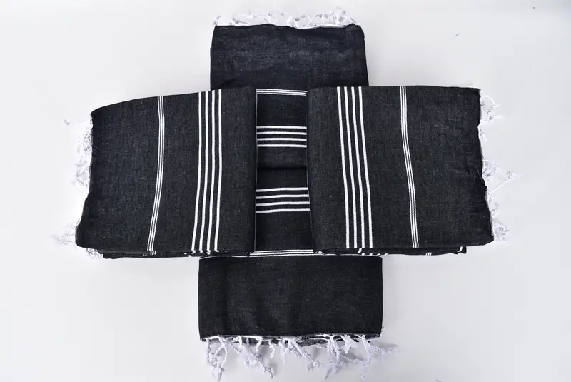 Large Turkish Towel, House Warming Gift, 70x40 Cotton Striped Towel, Sand-resistant towel, Gift For Her, Cancun Bachelorette Party Gift Ideas - 6