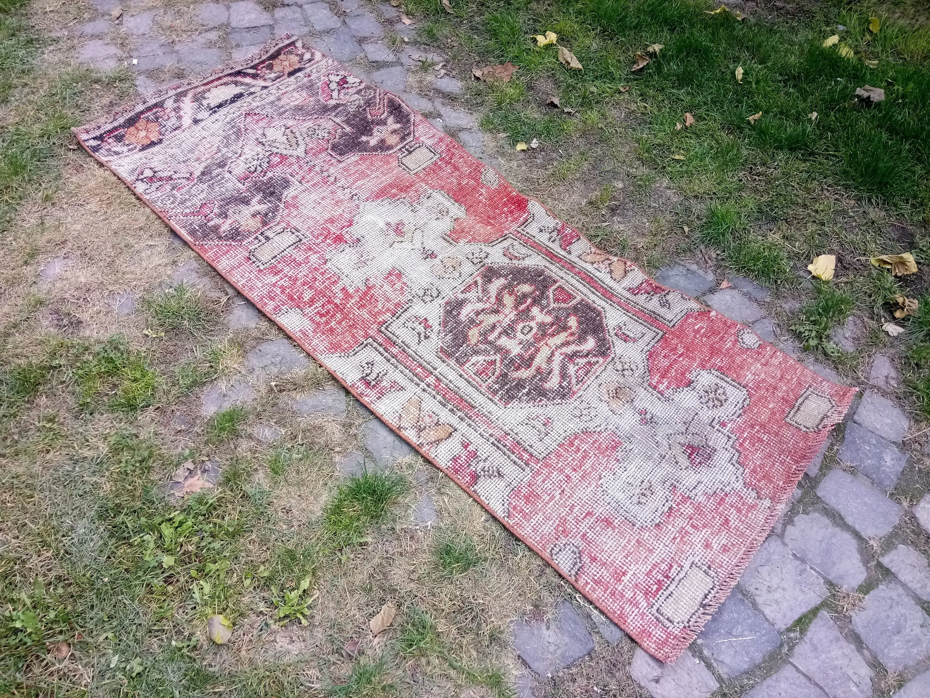 2,3x5,6 ft Vintage Teppich, roter orientalischer türkischer Teppich - 1