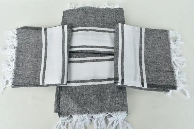 Beach Towel Monogram, Travel Towel, Spa Towel, Wedding Favors, 70x40 Cotton Striped Towel, Bath towel, Personalized Gift For Him, Turkish bath towel - 6