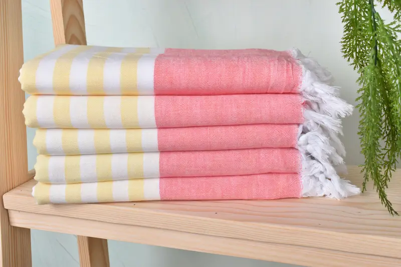 Travel Towel, Peshtemal Towel, Bridal Party Gifts, 70x36 Cotton Striped Towel, Monogram Towels, Bachelor Bachelorette Party Favors, Bridesmaid Gifts - 2