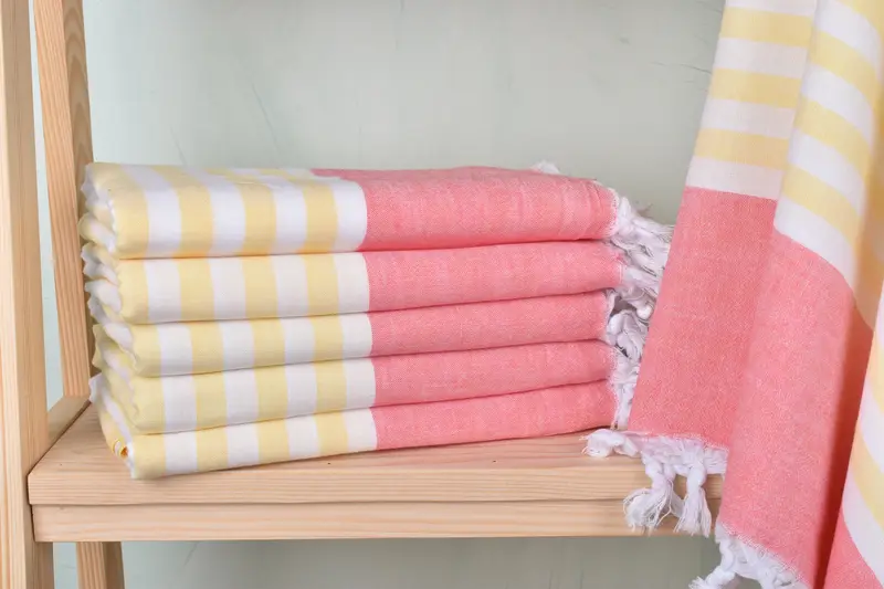 Travel Towel, Peshtemal Towel, Bridal Party Gifts, 70x36 Cotton Striped Towel, Monogram Towels, Bachelor Bachelorette Party Favors, Bridesmaid Gifts - 1