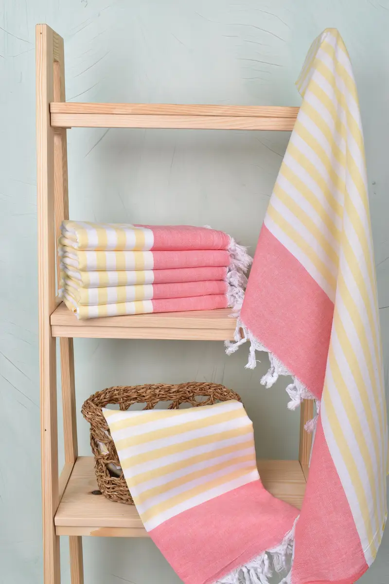 Travel Towel, Peshtemal Towel, Bridal Party Gifts, 70x36 Cotton Striped Towel, Monogram Towels, Bachelor Bachelorette Party Favors, Bridesmaid Gifts - 3