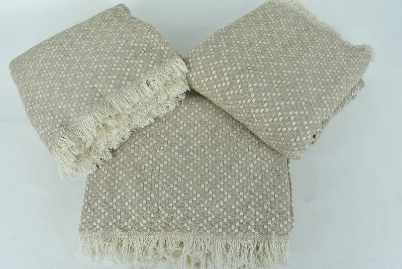 Custom Blanket, Housewarming Gift, 76x68 Cotton Herringbone Towel, Bridal Gifts, Aesthetic Blanket, Bachelorette Gifts, Gift For Wedding Day - 6
