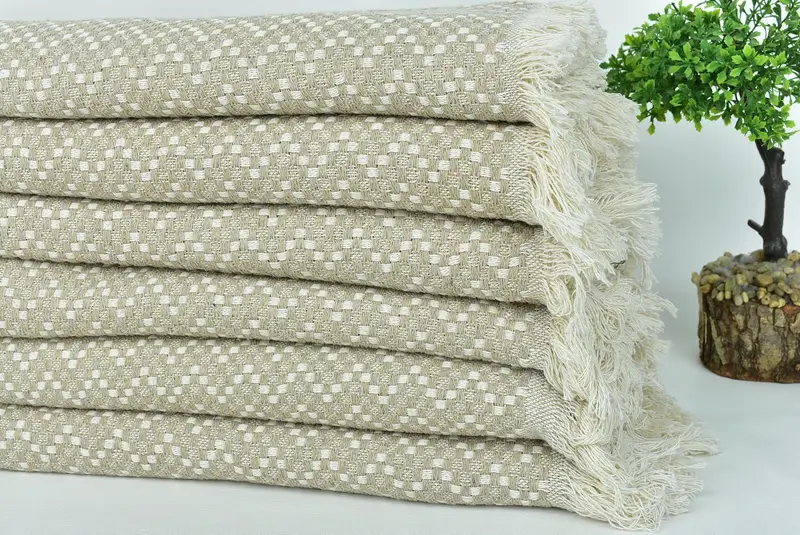 Custom Blanket, Housewarming Gift, 76x68 Cotton Herringbone Towel, Bridal Gifts, Aesthetic Blanket, Bachelorette Gifts, Gift For Wedding Day - 3