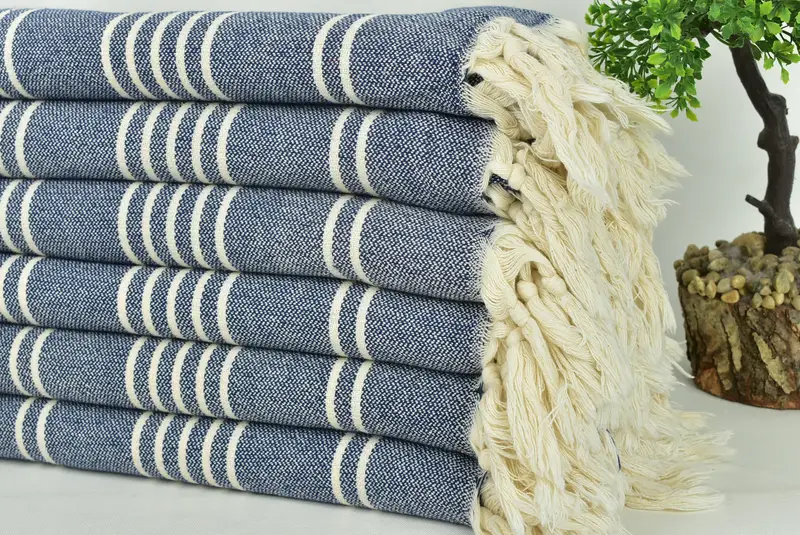 Bridesmaid Towel, Personalized Beach Towel, Best Friend Christmas Gift, Travel Towel, Bridal Shower Gift, Custom Towel, 70x40 Cotton Striped Towel - 3