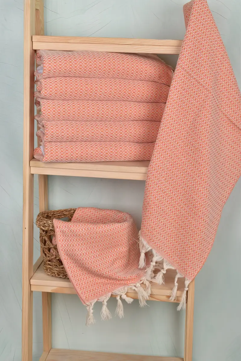 Bathroom Towels, Bachelorette Gifts, Turkish Hand Towel, Wedding Gift, Wedding Gift Kitchen Towel, Bridesmaid Towel, 40x20 Cotton Diamond Towel - 3