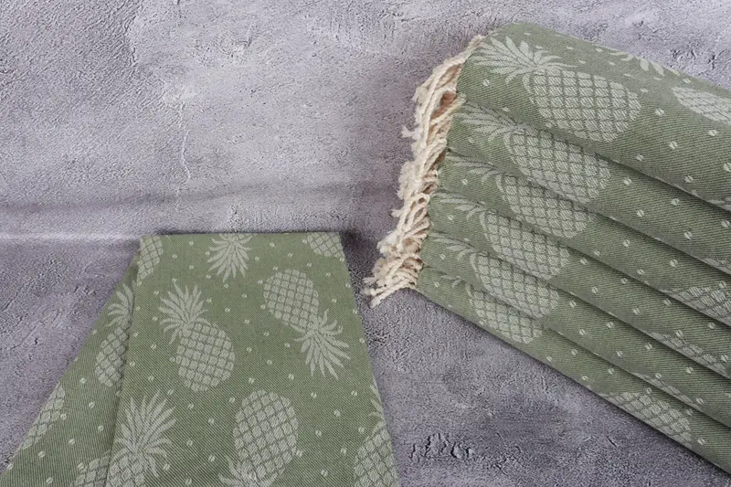 Housewarming Gift, 80x40 Cotton Pineapple Design Towel, Organic towel, Bachelorette Party Gifts Bridesmaids, Baby Boy Gift, Spa Towel, Beach towel - 2