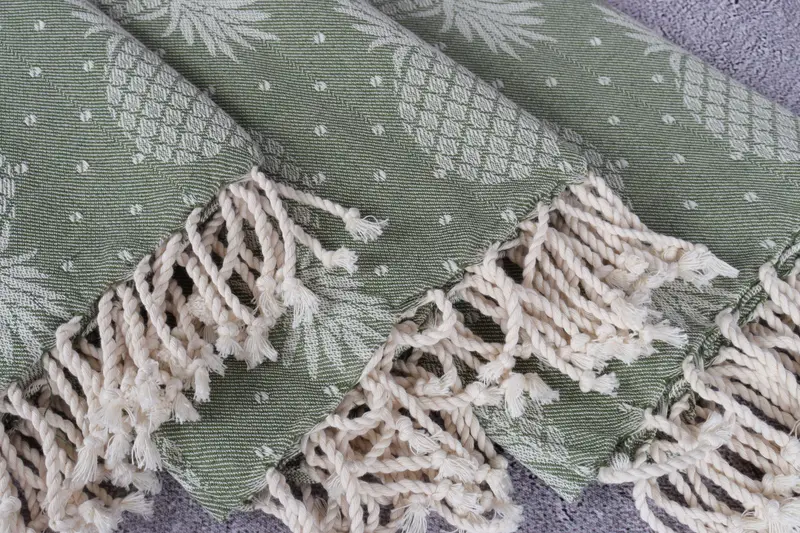 Housewarming Gift, 80x40 Cotton Pineapple Design Towel, Organic towel, Bachelorette Party Gifts Bridesmaids, Baby Boy Gift, Spa Towel, Beach towel - 5