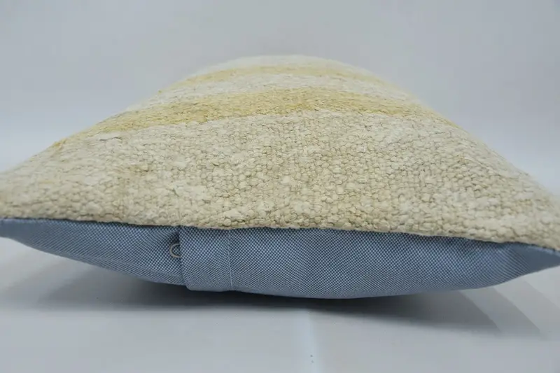 Boho Pillow Sham Cover, Interior Designer Pillow, Pillow Cover, 12x20 Beige Pillow Sham, Vintage Kilim Throw Pillow, Outdoor Throw Pillow - 5