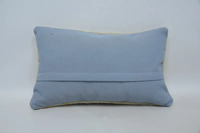 Boho Pillow Sham Cover, Interior Designer Pillow, Pillow Cover, 12x20 Beige Pillow Sham, Vintage Kilim Throw Pillow, Outdoor Throw Pillow - 6