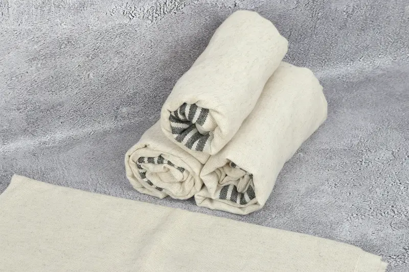 Custom Towel, Spa Towel, Gift For Coworker, 70x38 Linen Striped Towel, Luxury Turkish beach towel for summer vacation, Bridesmaid Gifts, Fouta towel - 8