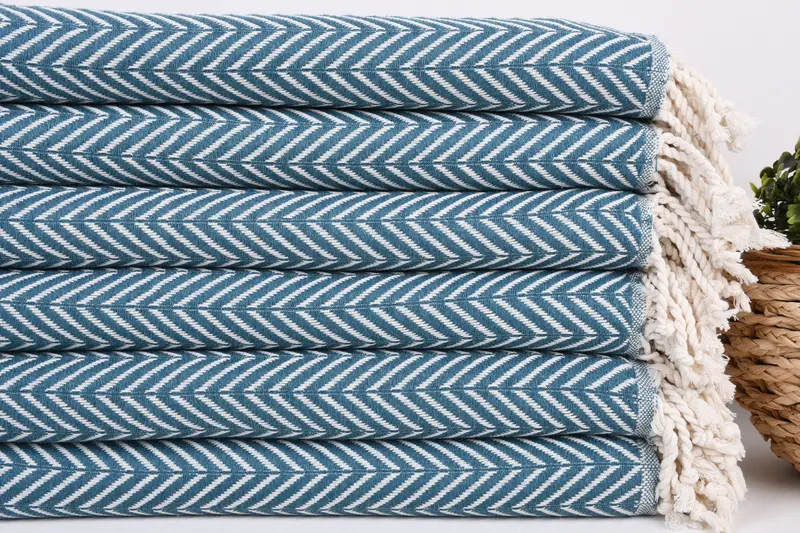 Personalized Gift For Her, Bachelorette Party Items, Quick-Dry Beach Towel, Turkish Towel Beach, 70x40 Cotton Zig zag Towel, Custom Wedding Gift - 2