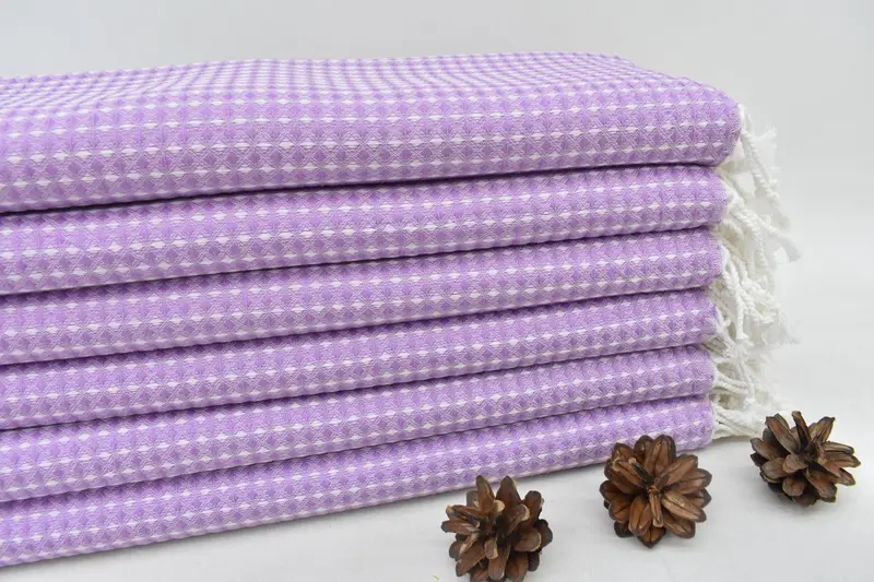 Bridal Party Gifts, Turkish bath towel, Monogrammed Beach Towel, Personalized Gift, Cancun Bachelorette Party Gift Ideas, 68x36 Bamboo Waffle Towel - 1
